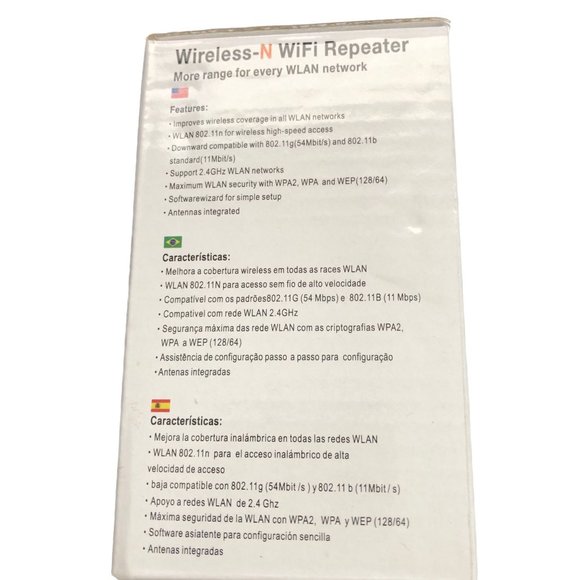 Unbranded Wireless-N WiFi Repeater New In Box Never Used - Picture 10 of 11